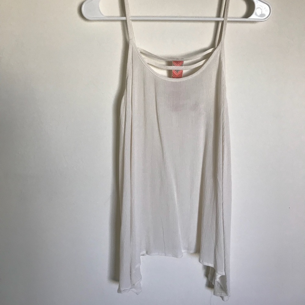 Mossimo Off-White Spaghetti Strap Tank Top